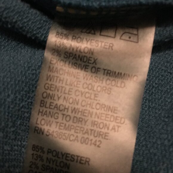 Vintage 90s Alia Embroidered Turquoise Corduroy Jacket and Pantsuit - Picture 11 of 16